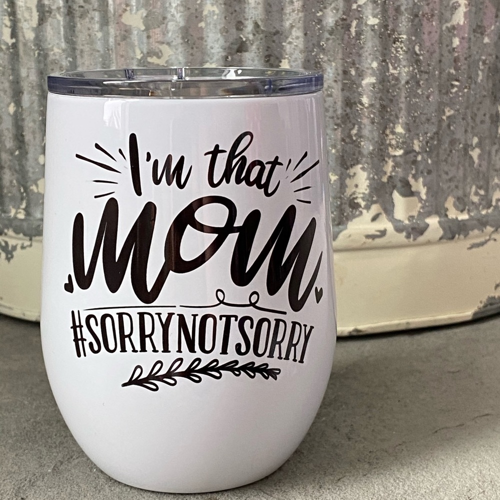 12 oz stainless steel wine tumbler